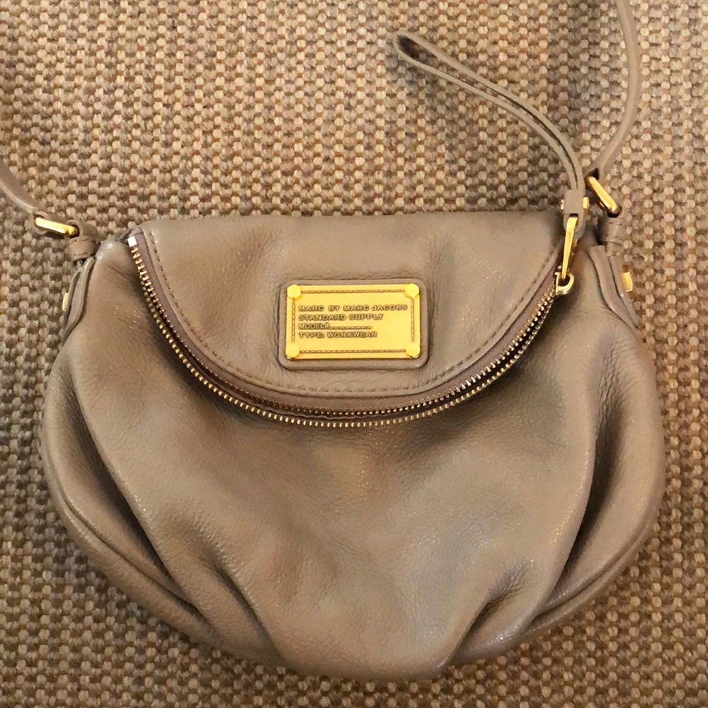 Marc Jacobs small grey crossbody bag